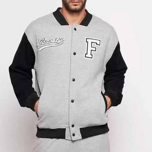 High Quality Custom Print Embroidered Varsity Baseball <b>Jacket</b> for Men Oversized Winter Stand Collar Letter Hooded Windproof - Product Image 1