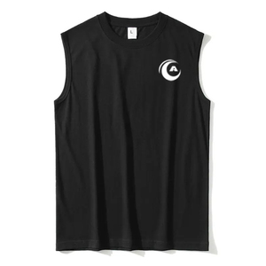 Camiseta sin mangas de gimnasio informal para hombre, chaleco deportivo de algodón con estampado 3D transpirable, decoración bordada - Product Image 2