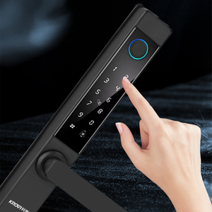 Krovi XC05 Chi Phí Cao Không Thấm Nước Ngoài Trời Nhôm Khóa Thông Minh Cách Điện Mật Khẩu Vân Tay Chức Năng Cửa Gỗ Mã Mạng - Product Image 5