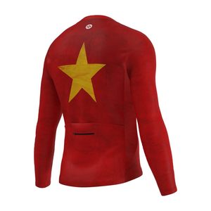 <b>Men's</b> <b>Cycling</b> <b>Long</b> <b>Sleeve</b> <b>Jersey</b>-Breathable Lightweight Polyester Bike Shirt - Product Image 2