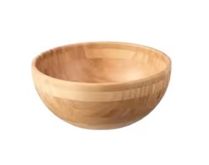 Bol en bois de manguier écologique Bol à salade de fruits Grand bol de service décoratif en bois avec bord ondulé au prix de gros - Product Image 4