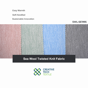 SWL-5E1995 Poly laine de mer recyclée durable PET/Polyester = 25/75 pour chemise de mélange de porte, UPF30 +,Q-Dry - Product Image 6