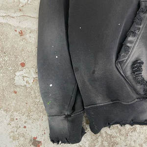 เสื้อฮู้ดโอเวอร์ไซส์สำหรับผู้ชายผ้าซักเสื้อมีลาย3D ปักโลโก้ไฮสตรีทระบายอากาศได้ดีแบบสวมหัวสำหรับฤดูหนาว - Product Image 5