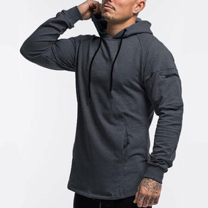 Sweat-shirt d'hiver pour homme, en coton uni, élégant, pour la salle de sport, sweat-shirt à capuche pour la course à pied, pour les sports d'hiver - Product Image 5