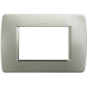 Piastra per scatola rettangolare 3 moduli verde metallizzato (Bticino Luna C4803VM) - Product Image 1