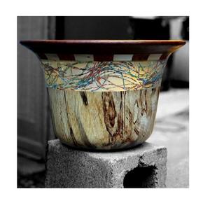 Cuenco de madera del mejor vendedor, diseño único, ensaladera de madera para frutas, ensaladera de madera con acabado Natural hecho a mano, respetuoso con el medio ambiente - Product Image 3