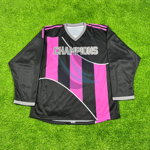 Maillot de hockey sur glace professionnel personnalisé sublimé avec tissu évacuant l'humidité léger et durable pour les équipes de jeunes et d'adultes - Product Image 1