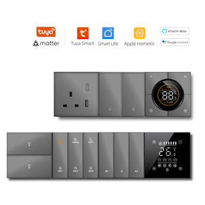 Perilla de Interruptor Giratorio con Acabado Metálico Premium para Interiores de Lujo, Compatible con Alexa y Google Assistant, LED Regulable para Hotel - Product Image 6