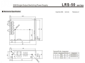 5V <b>12V</b> 24V meanwell <b>power</b> <b>supply</b> 50W LRS-50 - Product Image 5