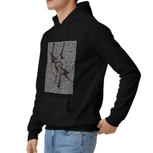 Vêtements d'hiver pour hommes sur mesure en gros, à capuche, imprimés, respirants, avec poches, coupe-vent, en coton, manches longues, streetwear, impression de logo OEM - Product Image 3