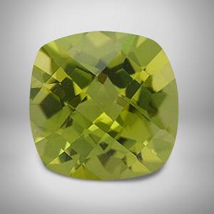 Pierre précieuse péridot 100% naturelle, taille coussin, taille facettes, verte, calibrée, sans défaut, pour la fabrication de bijoux - Product Image 2