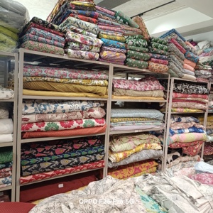 Tissu de bloc de main en gros 100% coton doux tissu de teinture naturelle pour la couture et les enfants pour rideaux oreillers robe, tissu indien - Product Image 2