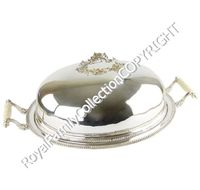 Style Classique Traditionnel en Métal Argenté/Plaqué Argent Sheffield Pyrofile pour Grands Événements, Collection Famille Royale, Maisons et Restaurants