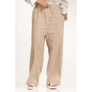 Pantalones Anchos de Cintura Alta para Mujer, Transpirables, Casuales, para Verano, con Cierre Elástico en la Cintura, WM-COD-SS25-318B - Product Image 2