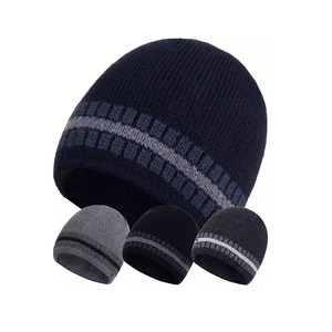 หมวกบีนส์แบบลำลองสำหรับทุกเพศวัสดุขนสัตว์สีดำทันสมัยหมวกบีนเดินทางกลางแจ้งพร้อมบริการ OEM - Product Image 3