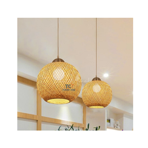 โคมไฟไม้ไผ่โคมไฟระย้าเพดานห้องรับประทานอาหารโคมไฟแขวนเพดานดีไซน์ทันสมัย - Product Image 3