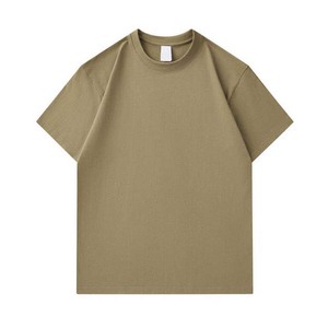 Poids lourd 100% coton blanc hommes T-shirts surdimensionné broderie impression t-shirts personnalisés grande taille goutte épaule à manches courtes - Product Image 5