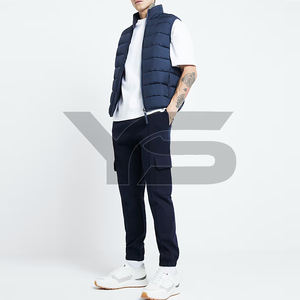 Doudoune d'hiver décontractée intelligente sans manches avec col montant fermeture à glissière avant tissu non tissé de couleur unie Service OEM - Product Image 5