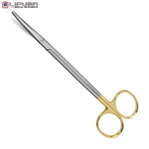 กรรไกร metzenbaum/tanser แบบโค้ง8นิ้วทังสเตนคาร์ไบด์เครื่องมือทันตกรรม - Product Image 1