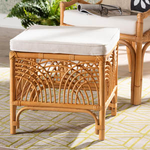 Taburete decorativo de ratán tradicional y moderno/otomano plegable extensible con almacenamiento para entrada, dormitorio, almacén, uso al aire libre - Product Image 6