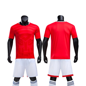 Uniforme de football unisexe avec logo personnalisé prix de gros service OEM ensembles de découpe automatisée conception 100% polyester séchage rapide élevé - Product Image 6