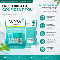 Bandes Dissolvables Haleine Fraîche Menthe Thé Polyphénols Xylitol Soin Buccal Marque Privée