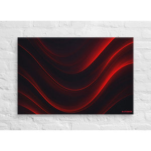 Obsidian Ember Wave, art sur toile de luxe, style design contemporain - Product Image 1