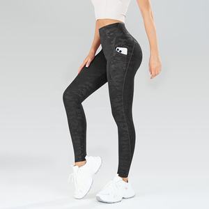 Leggings Deportivos de Yoga para Mujer al por Mayor, de Cintura Alta, Ajustados, Elásticos, Sin Costuras, para Gimnasio y Entrenamiento - Product Image 1