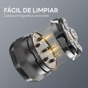 Afeitadora Eléctrica Inalámbrica Mejorada, Impermeable IPX7, Afeitadora Rotatoria para Hombres Calvos, Afeitado en Seco/Húmedo con USB C, Aplicación RV - Product Image 4