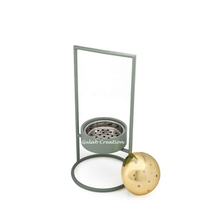 Brûleur à Bakhoor Métallique Religieux ZAMZAM IMPEX Fait Main Indien, Meilleur Cadeau Ramadan, Aïd Moubarak, Encens Oud Arabe pour la Maison - Vente Chaude - Product Image 1