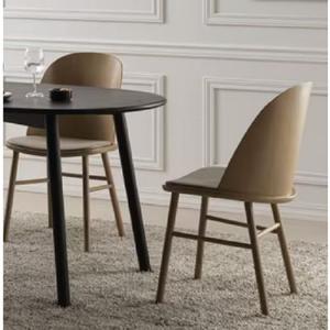 Home <b>Furniture</b> Cushioned Seat Dining Room ASH Frame <b>Wrapped</b> with Fabric/PVC Viet Nam HE 007 Dining Chairs - Product Image 2