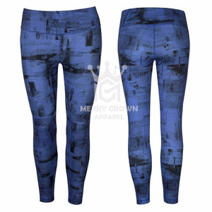 Mallas de sublimación para mujer de alta calidad de fabricante profesional para gimnasio, ropa de mujer, mallas de Yoga con cintura elástica para correr - Product Image 1
