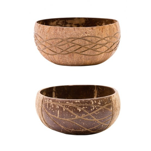 Bol jetable écologique en coque de noix de coco, livraison rapide, artisanat naturel, cuisine à domicile, style bohème, impression de logo personnalisée - Product Image 3