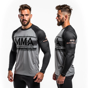 Personalizado MMA de alta calidad Rash Guards Proveedor al por mayor Sublimación Impreso MMA Rash Guards para gimnasio y entrenamiento - Product Image 4