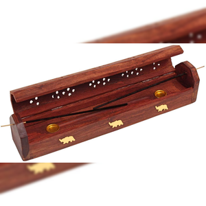 Quemador de incienso de madera para recogedor de cenizas y soporte de agarbatti hecho de madera de primera calidad y puramente hecho a mano utilizado en los hogares - Product Image 4