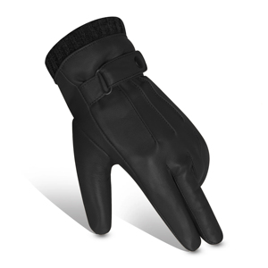 Gants en peau de mouton personnalisés de haute qualité en cuir véritable, confortables et chauds, coupe-vent, pour les fêtes quotidiennes et les sports cyclistes. - Product Image 5
