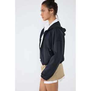 Sudadera Corta con Cierre de Cremallera Suave al Tacto - Product Image 4