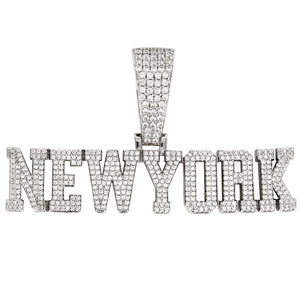 Collier pendentif en argent de luxe avec diamant de moissanite VVS de conception de bijou kreeshva à la mode pour le style de chaînes de mariage ou de cadeau - Product Image 3