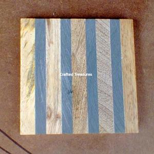 Home & Office Decor and Housewarming Gift Acacia Wood Coasters And Office Bar Kitchen <b>Coffee</b> Water And Tea Use - Product Image 2