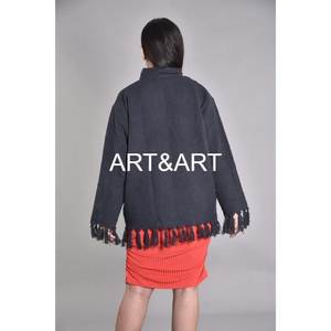 Veste courte traditionnelle en coton respirant et écologique, motif Argyle brodé Suzani matelassé, vente en gros - Product Image 6