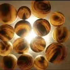 Boutons vierges en corne de buffle naturelle Corne de buffle par Crescent Crafts - Product Image 3