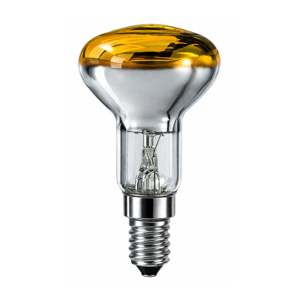 Bombilla Incandescente Amarilla R50 de 40W, Base E14, 230V, Reflector - Product Image 1