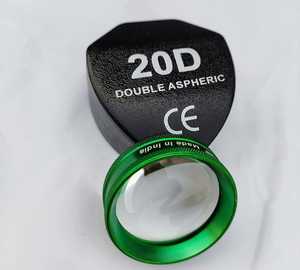 SS Fabrication 20D Double Asphérique/20D Lentille de diagnostic ophtalmique lentille dorée Livré avec étui de transport unique Livraison gratuite... - Product Image 5