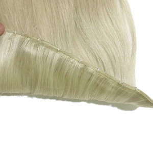 Extensions de cheveux vierges à clips, 100% cheveux bruts péruviens de qualité supérieure, formes naturelles et lisses, cuticules alignées - Product Image 1