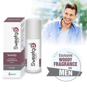 Men's Healthy Skin Hyperhidrosis Sweat Salve Sweatgo 60ml Roll-On en exclusiva fragancia amaderada - Product Image 3