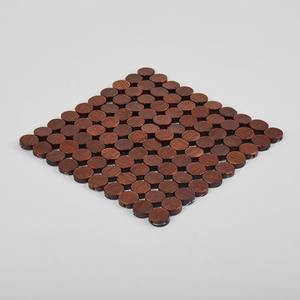 Los manteles cuadrados están hechos de pequeñas piezas redondas de bambú, productos ecológicos hechos en Vietnam, decoración de mesa al por mayor - Product Image 1