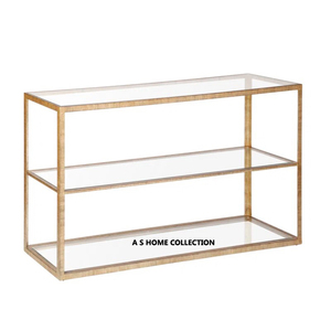 Clear Glass Top <b>Hallway</b> Console Table With Tree Branches Design <b>Stand</b> Rectangle Shape Direct Factory Sale Customized Size - Product Image 6