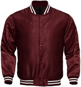 Vestes de baseball en satin de qualité supérieure, personnalisées, style varsity, bomber, vente en gros de vestes varsity pour hommes - Product Image 1