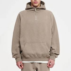 Sudaderas con capucha lisas de lana Logotipo personalizado Sudaderas con capucha blancas baratas Hombres Venta al por mayor Sudaderas con capucha de punto para hombres - Product Image 1