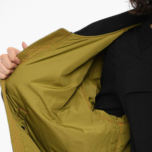 Chaqueta de bombardero de satén para hombre a precio de fábrica con cuello levantado y logotipo frontal chaqueta de invierno impermeable personalizable al por mayor - Product Image 5